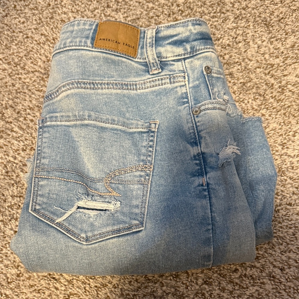 American Eagle Outfitters Light Wash flares